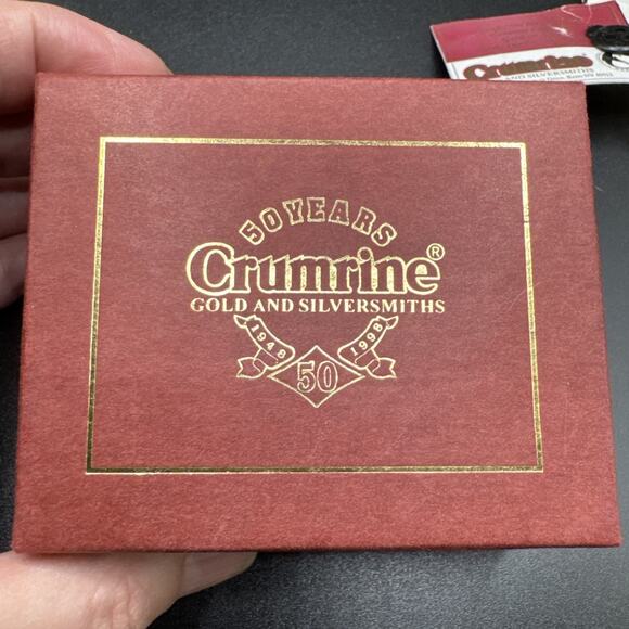 Crumrine Quarter Horse Gold Tone & Silver Plate USA Belt Buckle New w/ Box - Picture 11 of 12